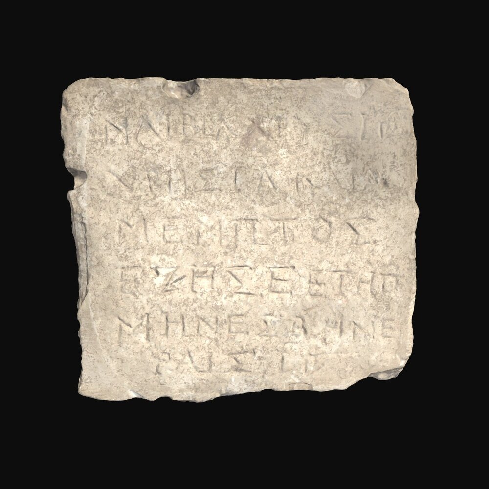 MA2001.152.1 Limestone tablet with Greek inscription