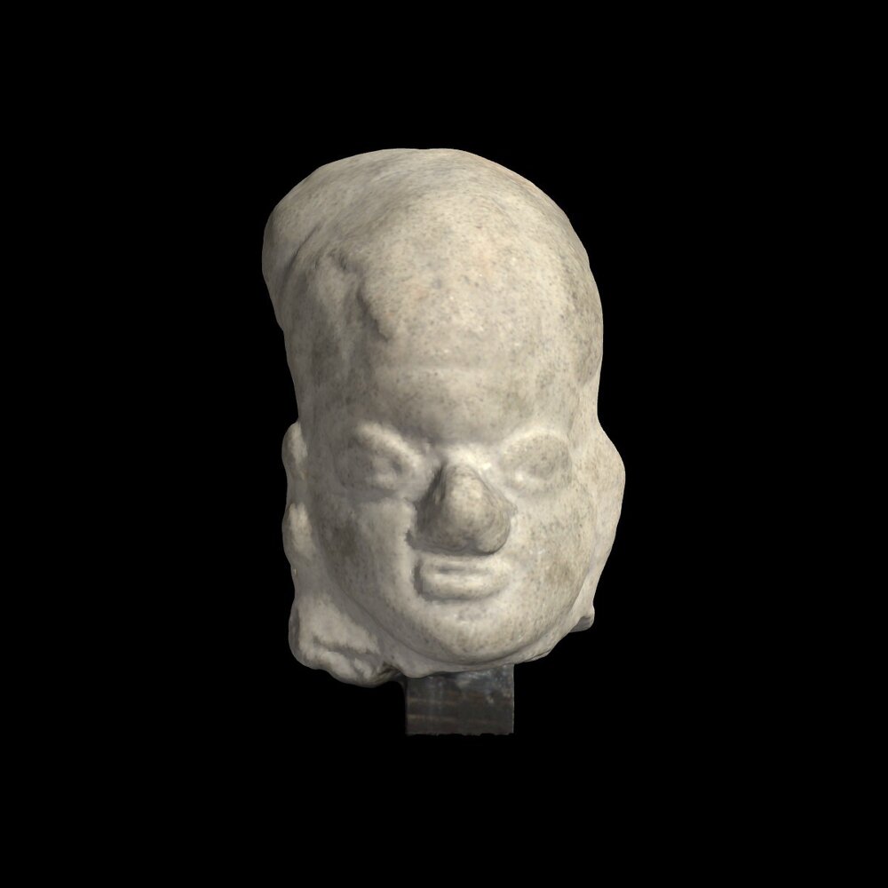 MA2001.35.1 Maya pottery head