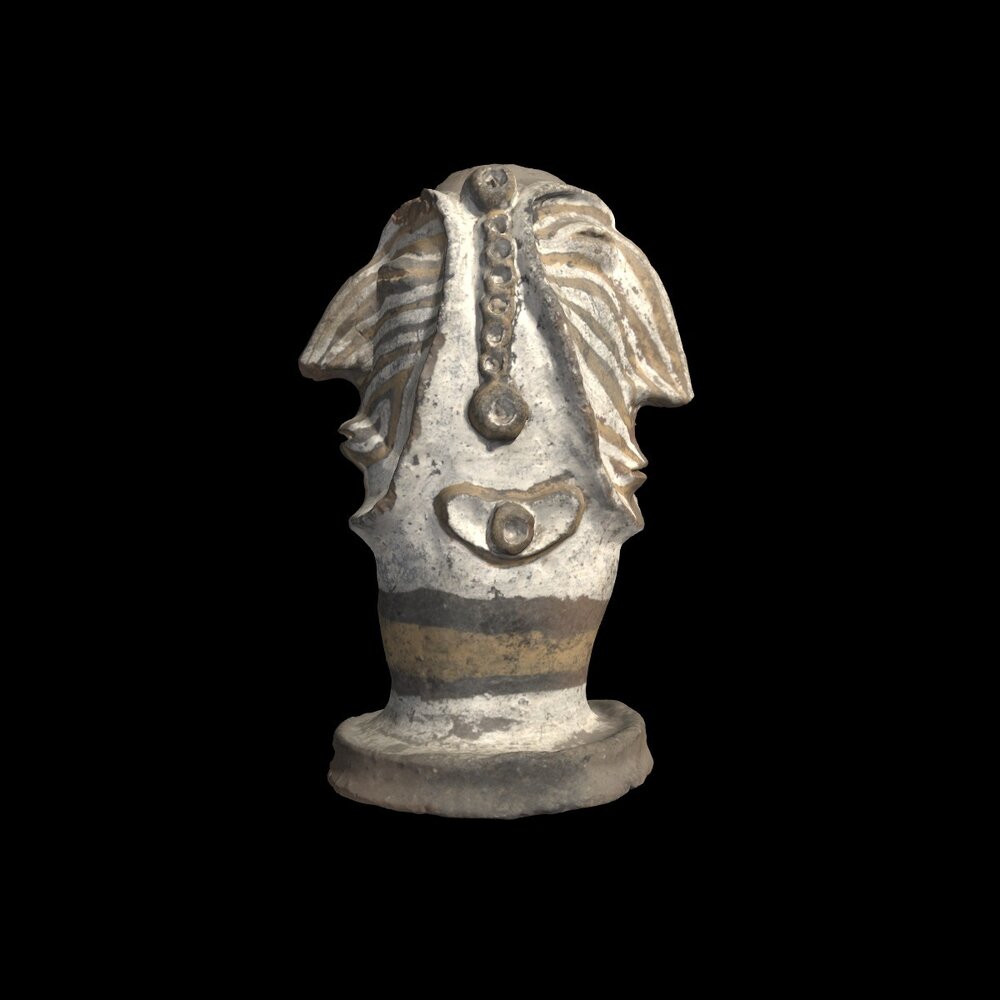 MA1988.42.1 Pottery figure for house ridge pole