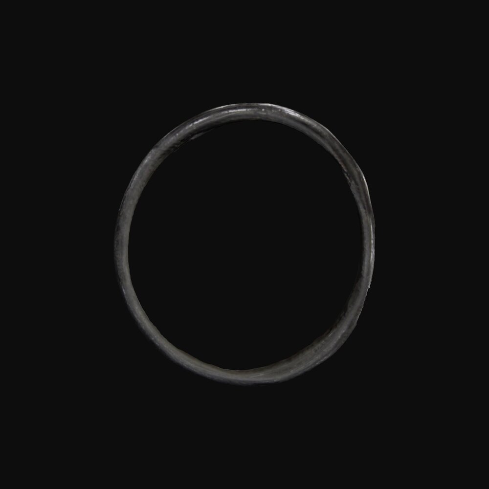 MA1975.7.1 Roman black glass bangle