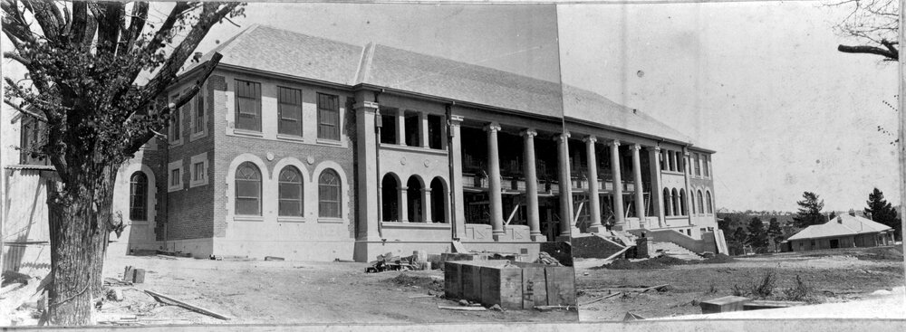 Teachers' College in course of construction, 1929