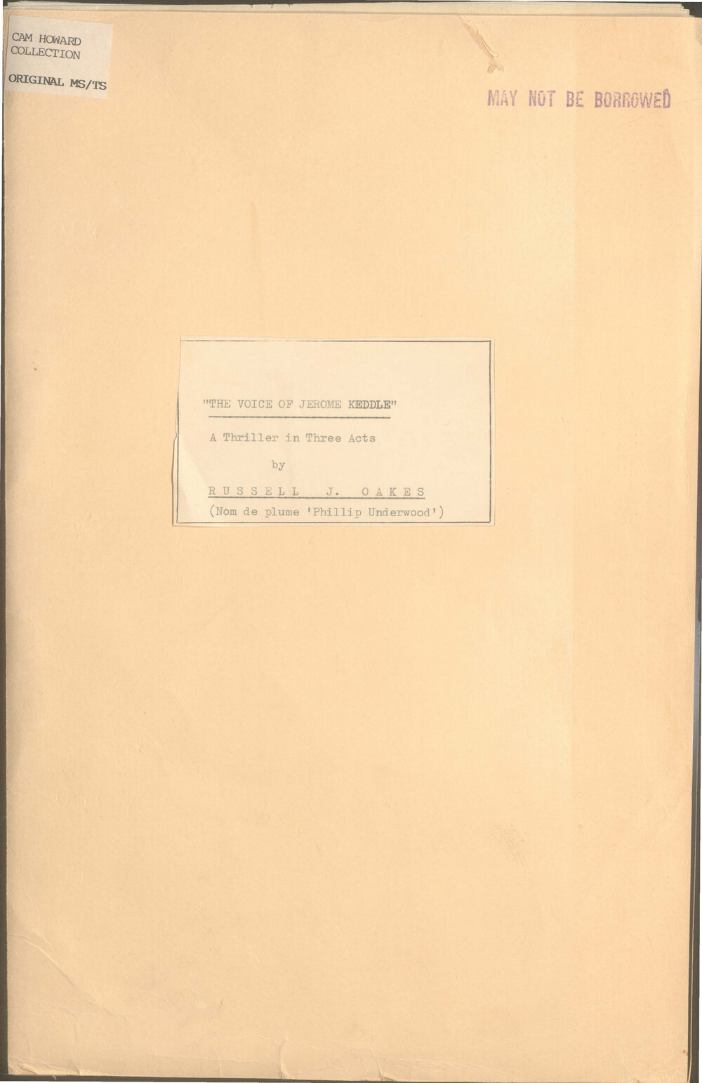 The voice of Jerome Keddle 