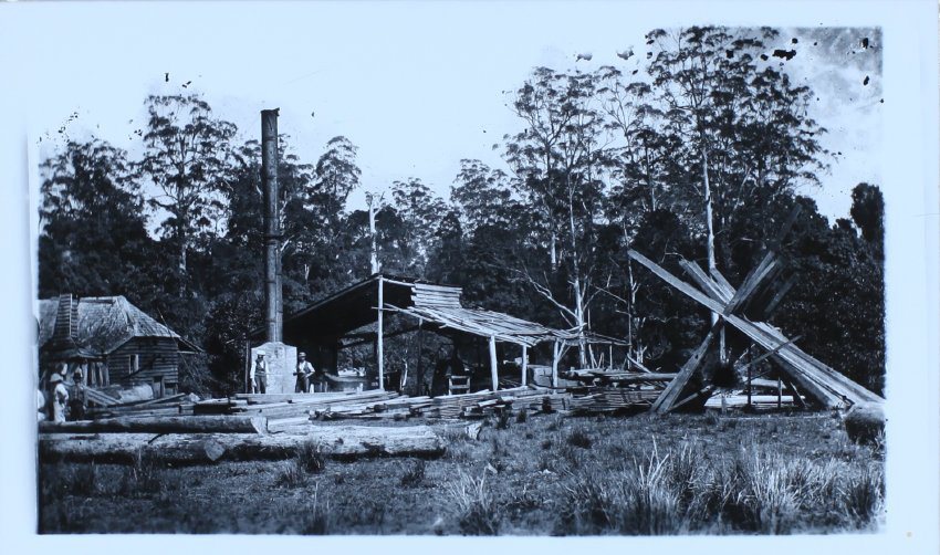 Sawmill on lower Richmond: Randle&rsquo;s Sawmill near Meerschaum Vale