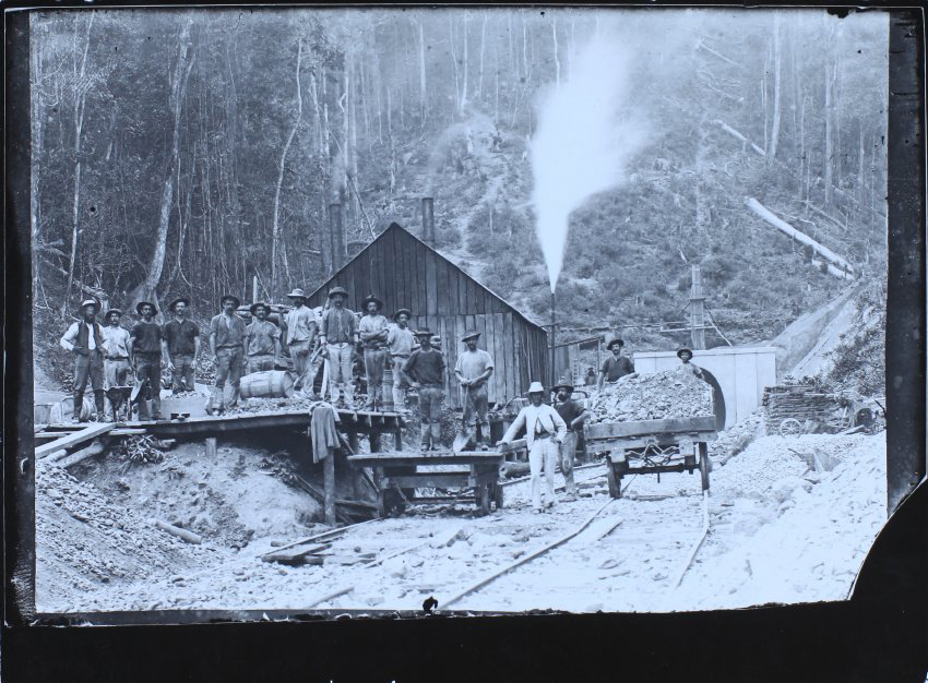 Mining camp, upper Clarence