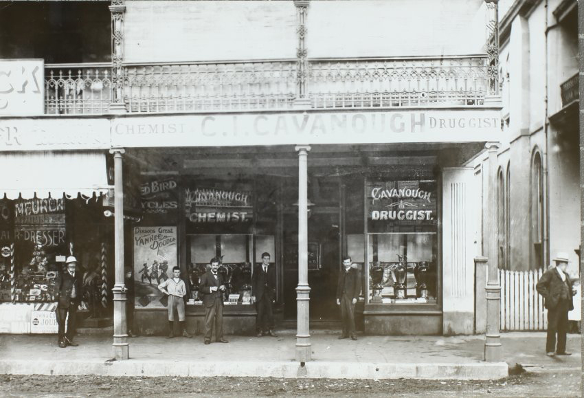Cavanough&rsquo;s chemist shop, Molesworth Street