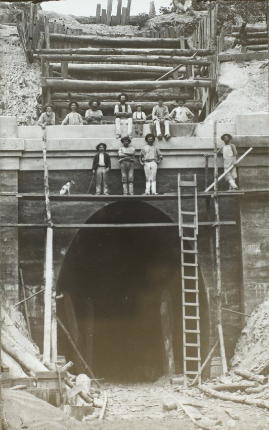 Railway construction, Byron Creek to Lismore, 1891-1894