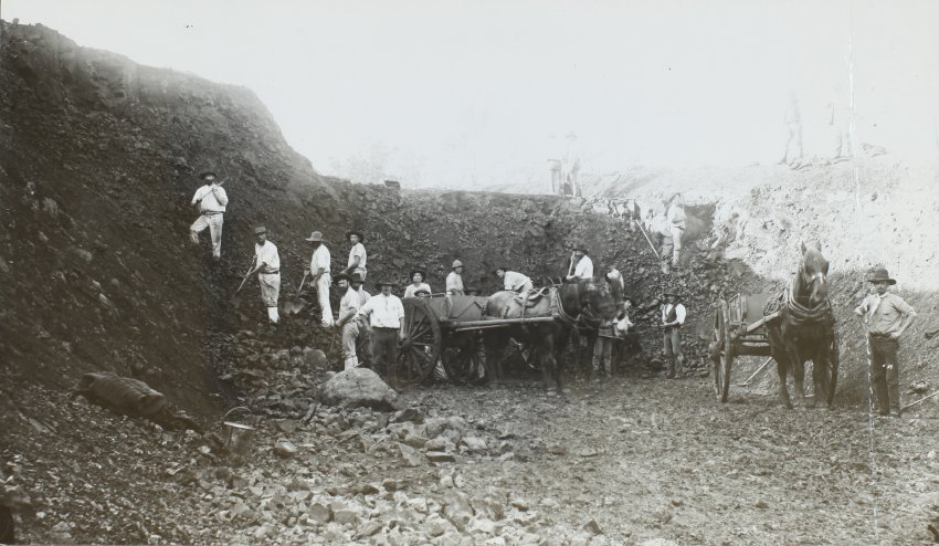 Building of railway to Byron Creek or Bangalow, Lismore
