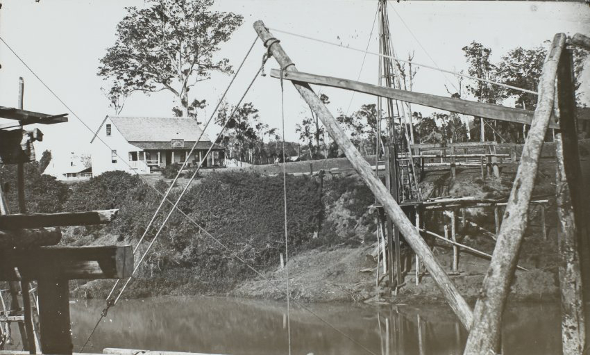 Construction of Leycester Creek Bridge, North Lismore
