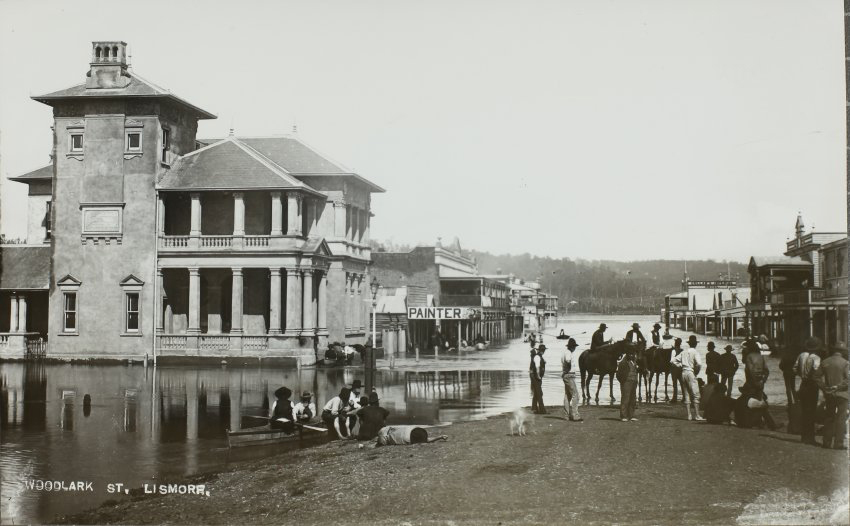 Woodlark Street, Lismore (under flood waters)