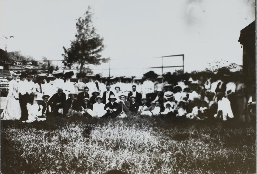 Tennis club meeting, Stocks Park Lismore