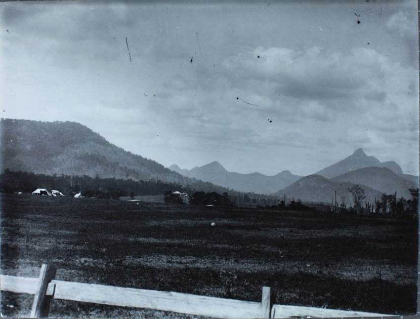 Farm land, Tweed River Valley Mt. Warning in background