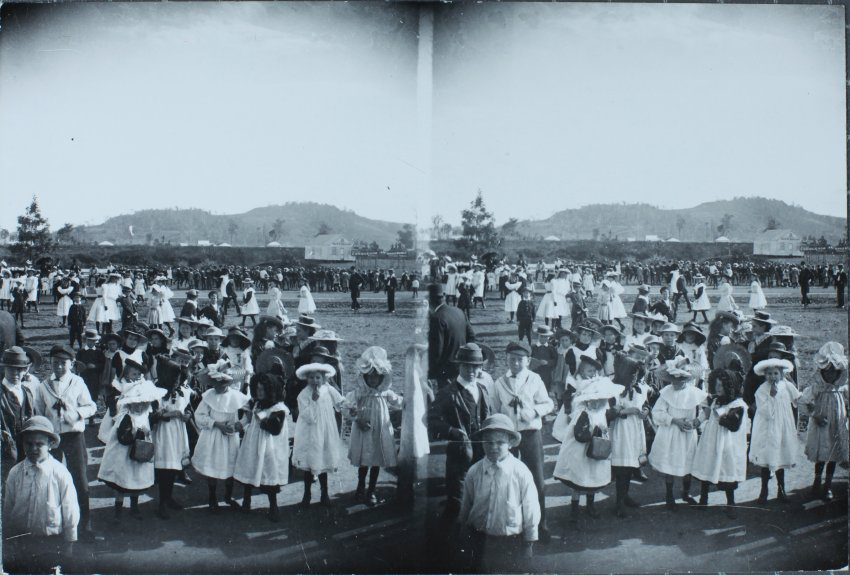 Crowd of children