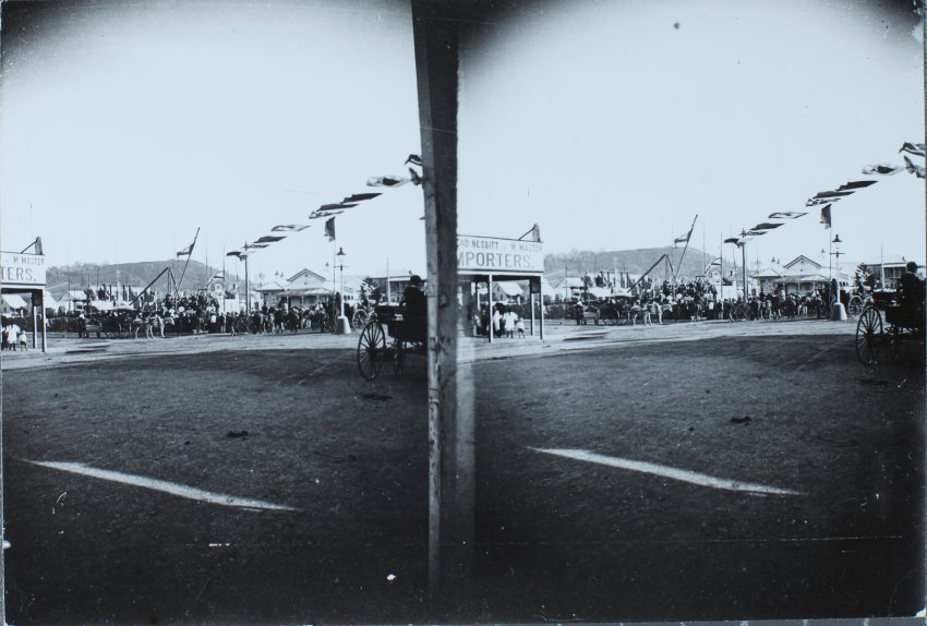 Laying foundation stone of new Post Office, Lismore