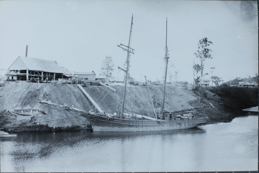 Schooner Garfield at Knight&rsquo;s Sawmill, North Lismore