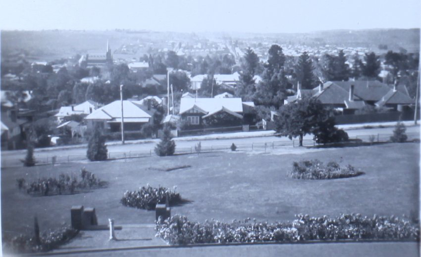 View of Armidale form the Armidale Teachers' College steps, c. 1939