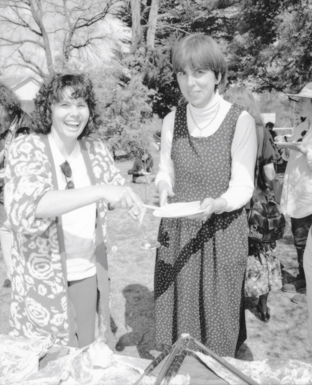 BBQ at Oorala opening, 1986
