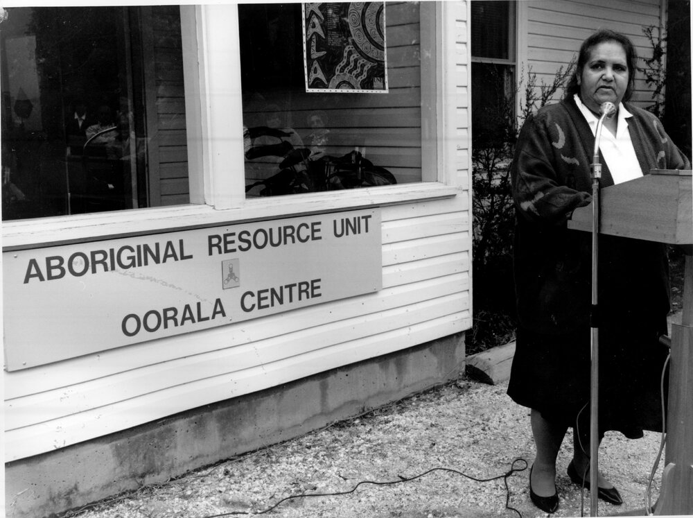 Diane Roberts (Director) at the opening of the Oorala Centre