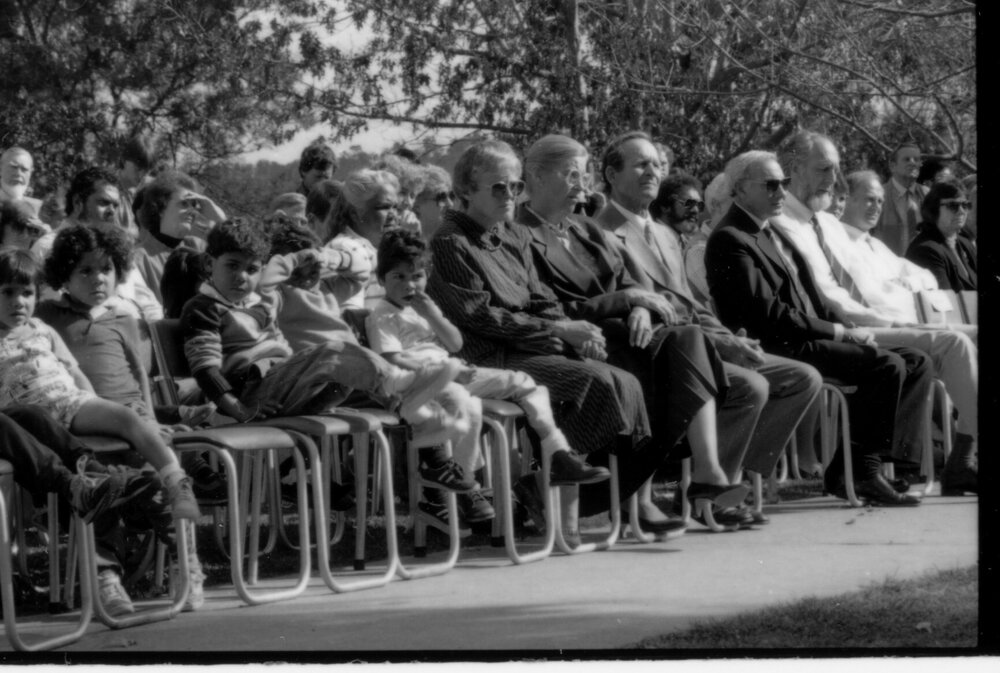 A croud at the ceremony for Aboriginal Education, 1988