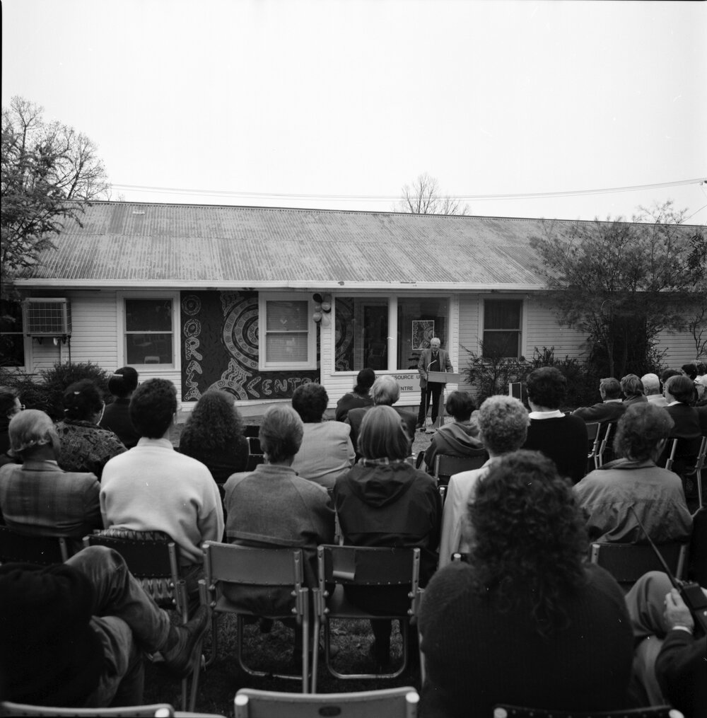 Professor C. Hawkins, speaking at the opening of the Oorala Centre, 1992