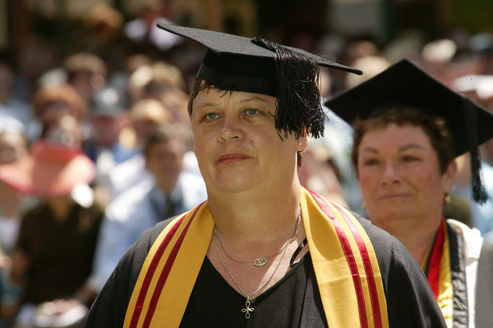 Elizabeth Hornibrook, at the TRACKS Graduation Ceremony, 2005