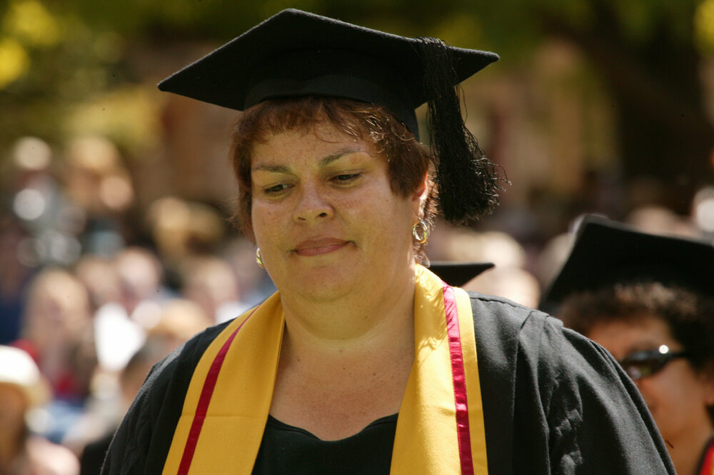 Deborah Rasiga at the TRACKS Graduation Ceremony, 2005