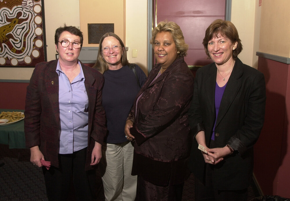Julie Roberts, Jackie Huggins, Barbara Rugendyke at the Frank Archibald Lecture,  2001