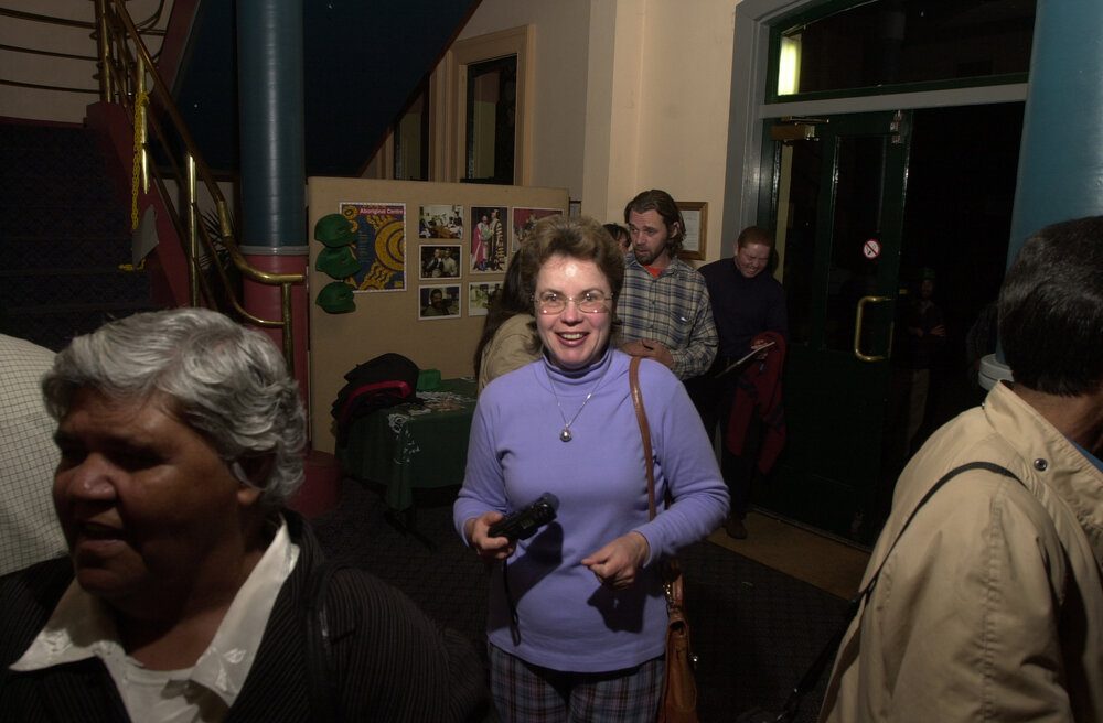 Sally Burrows at the Frank Archibald Lecture, October 2001
