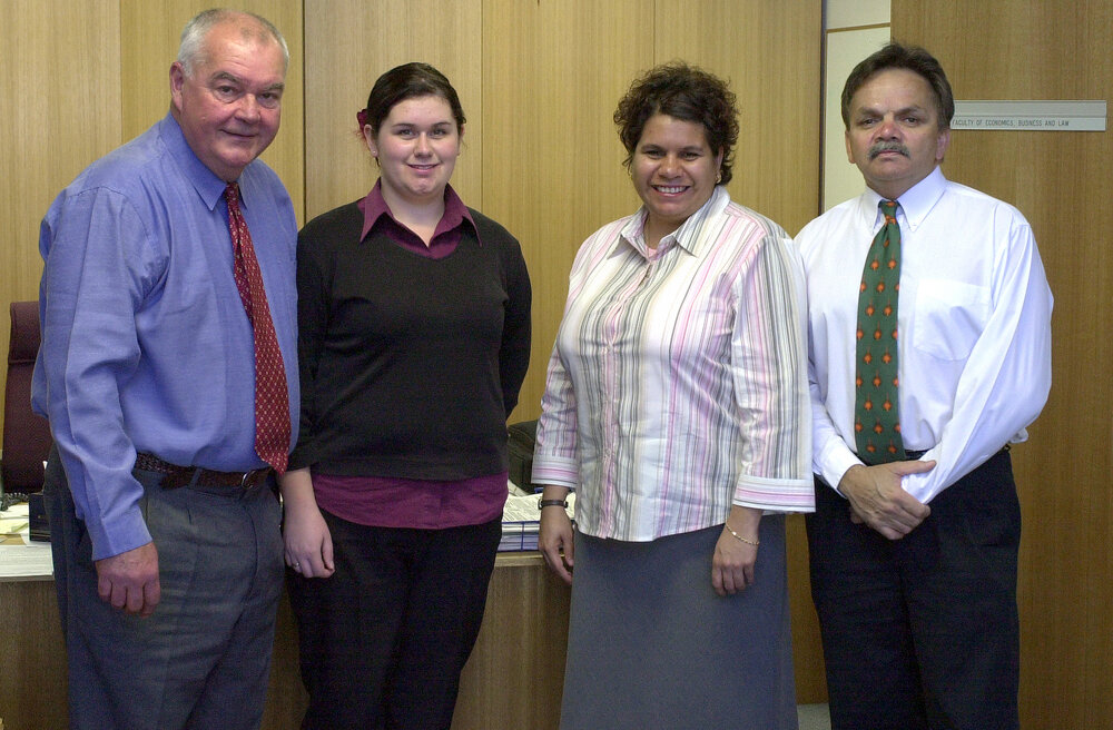 Roley Piggot, Kristine Kliendiest, Gina Milgate and Steve Widders, 1999