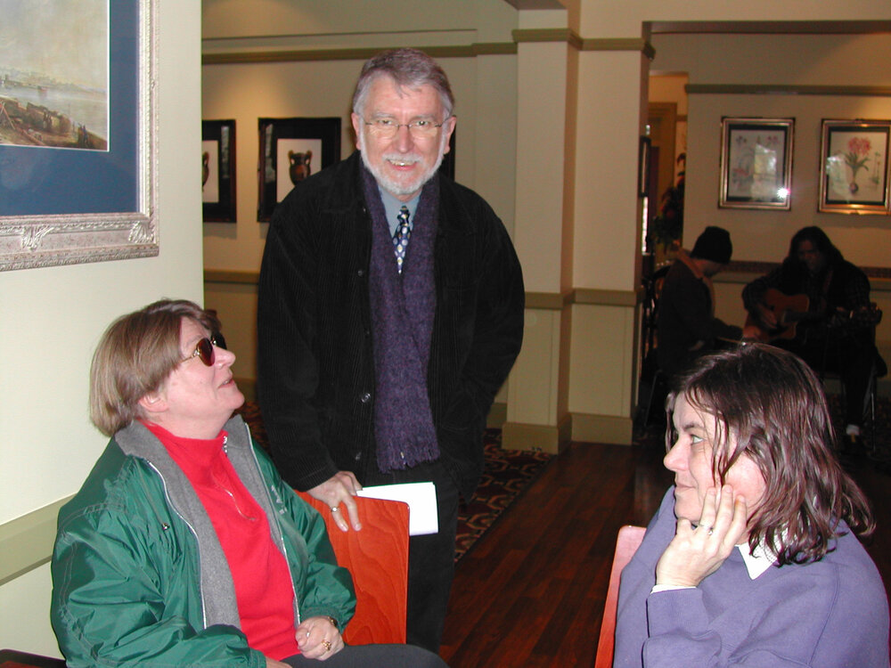Professor Anne-Katrin Eckermann, Professor Michael Macklin (Dean of the Faculty of Arts)  and Rhonda Coopes, NAIDOC 2003