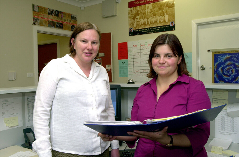 Phillipa Trelford and Lexie McCourty, 2002