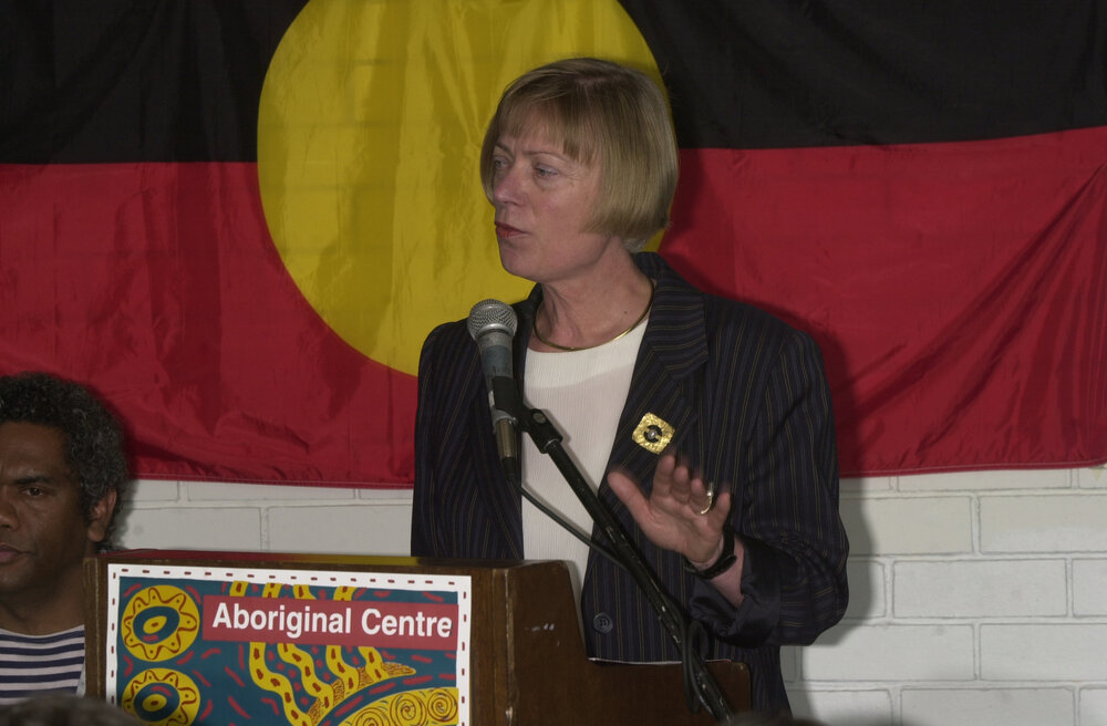 Professor Ingrid Moses, TRACKS Graduation Ceremony, 2001