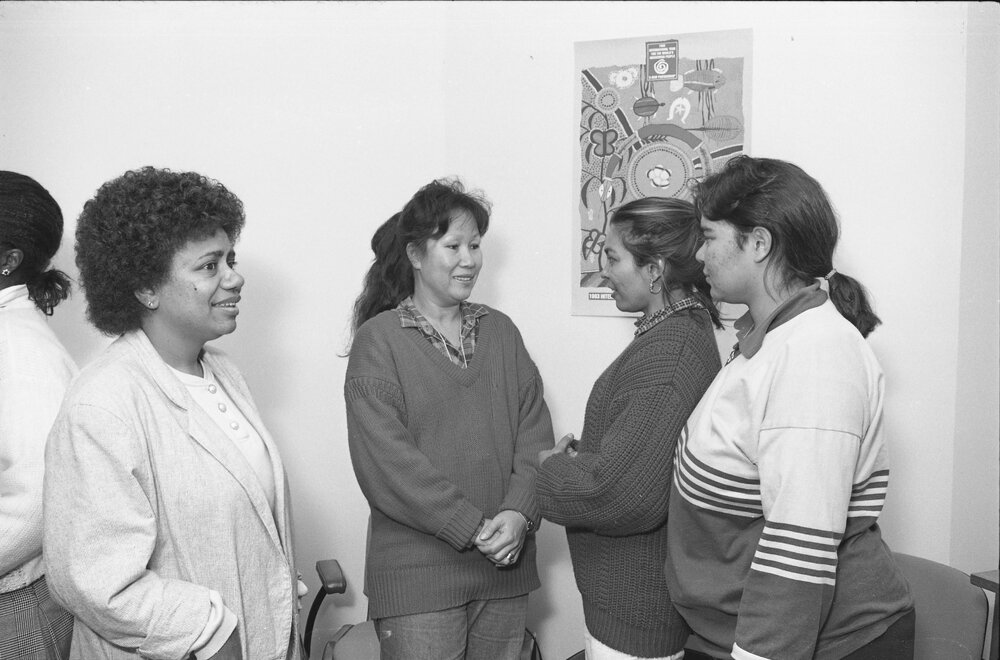 Afternoon tea at the Oorala Centre for the Year of Indigenous People, 1993