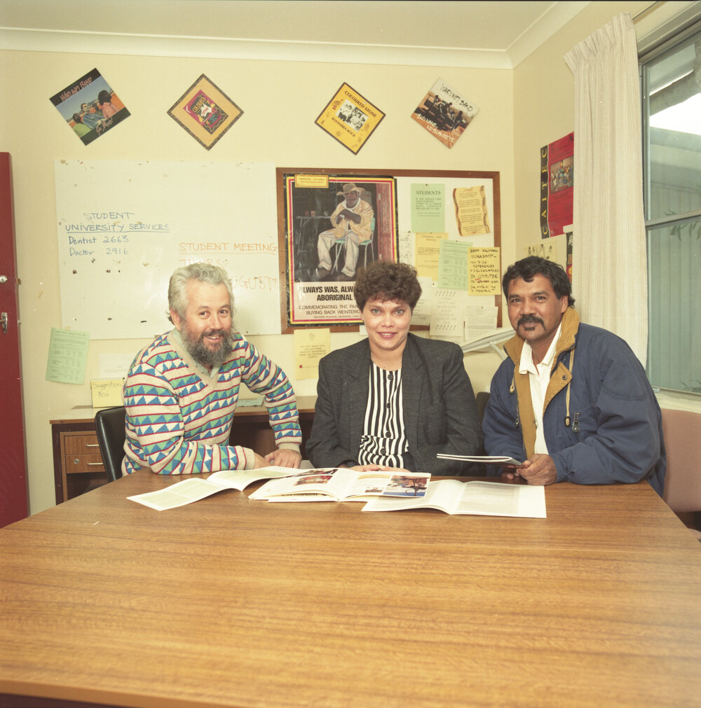 Bill Oates, April Denyer and Colin Ahoy, Oorala 1993