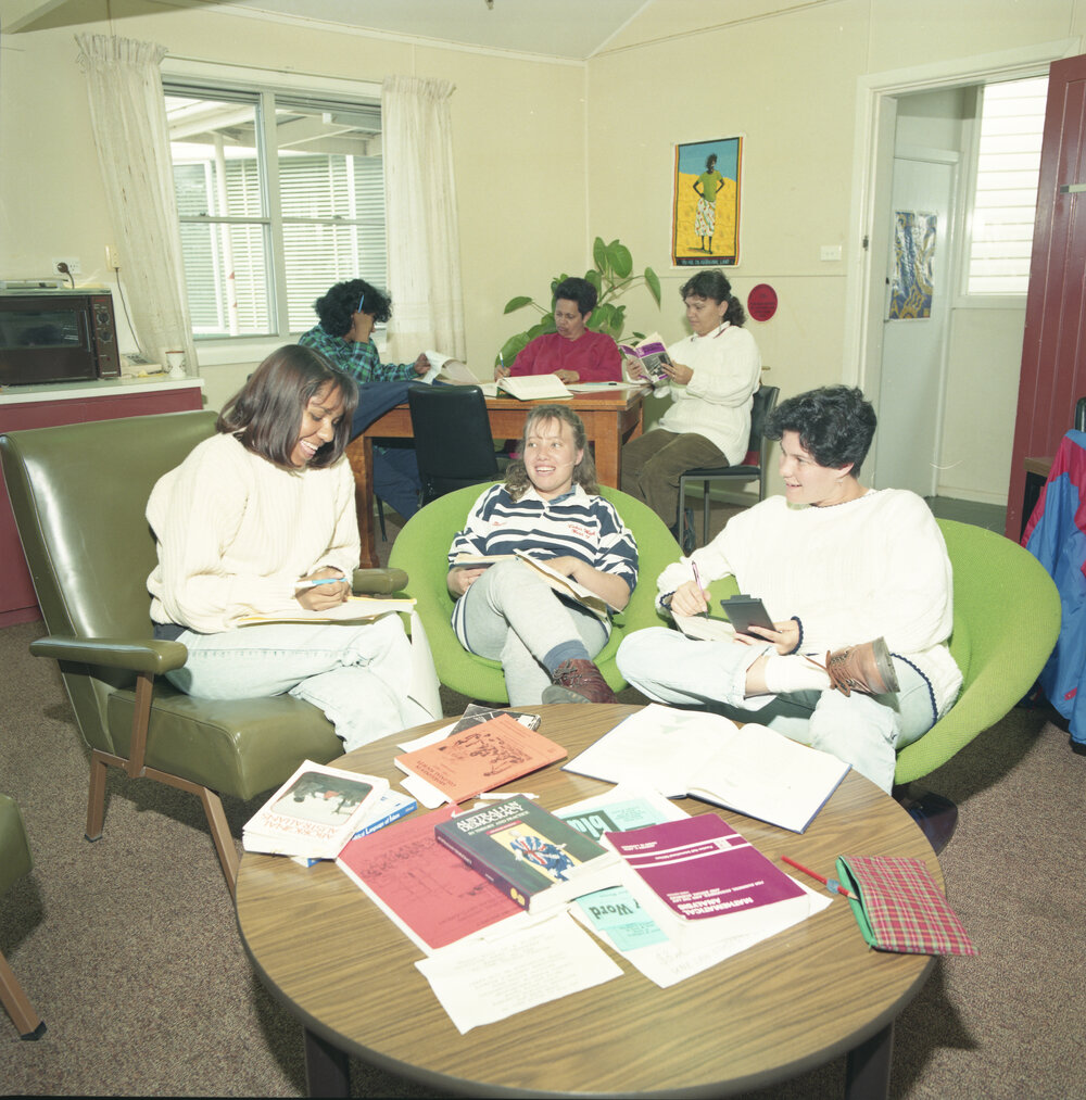 Students at the Oorala Centre, 1993