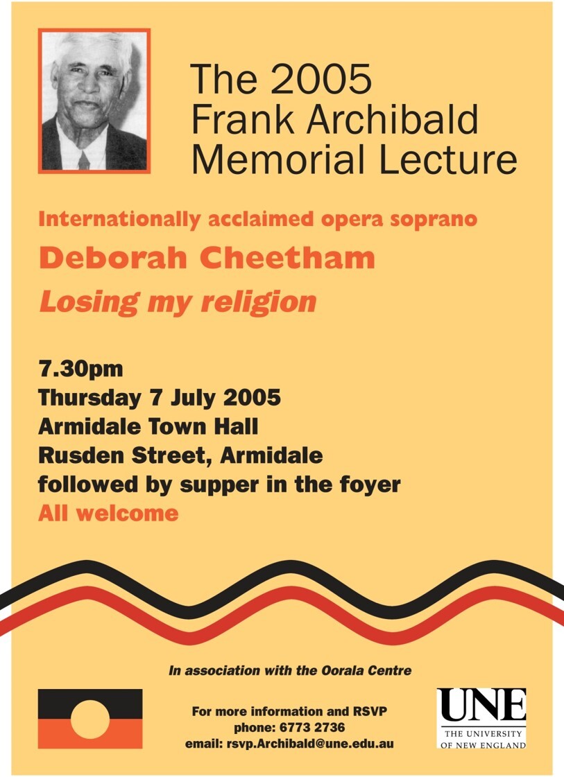 Losing my religion &ndash; 2005 Frank Archibald Memorial Lecture