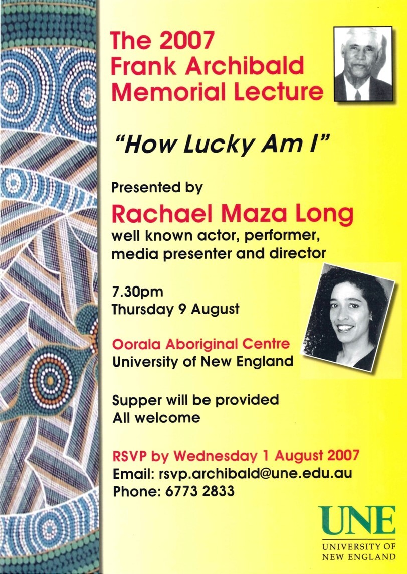 How Lucky Am I &ndash; 2007 Frank Archibald Memorial Lecture