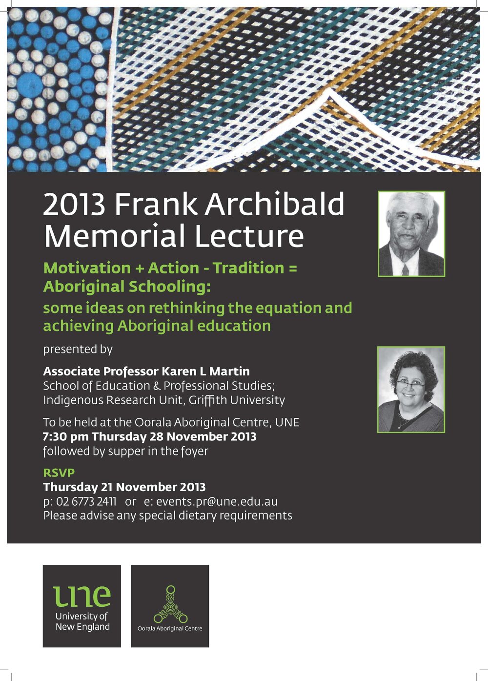 Motivation   Action - Tradition = Aboriginal Schooling - 2013 Frank Archibald Memorial Lecture