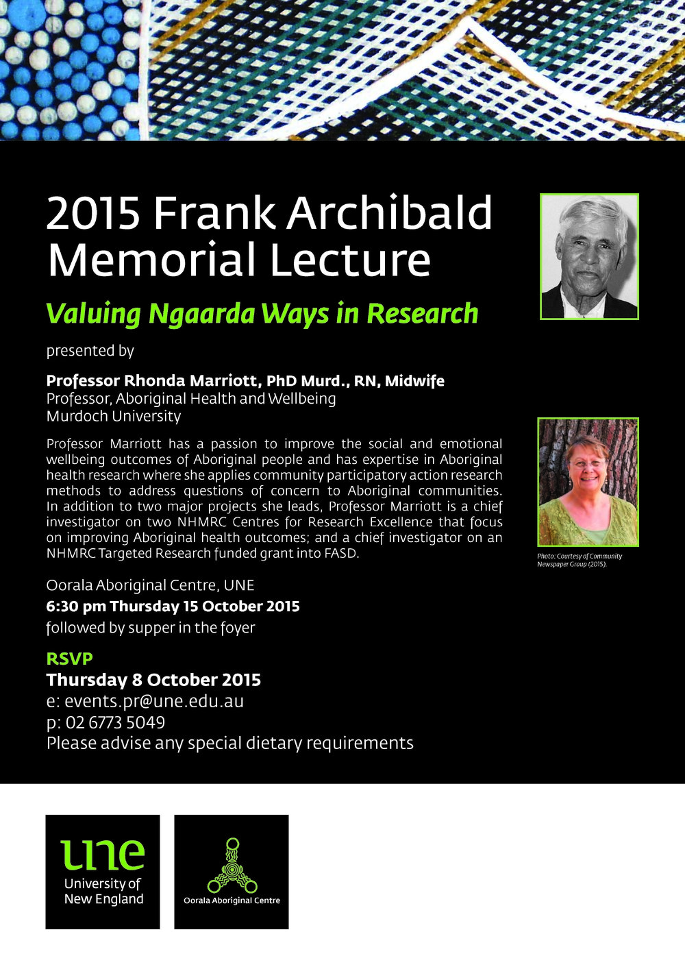 Valuing Ngaarda Ways in Research - 2015 Frank Archibald Memorial Lecture