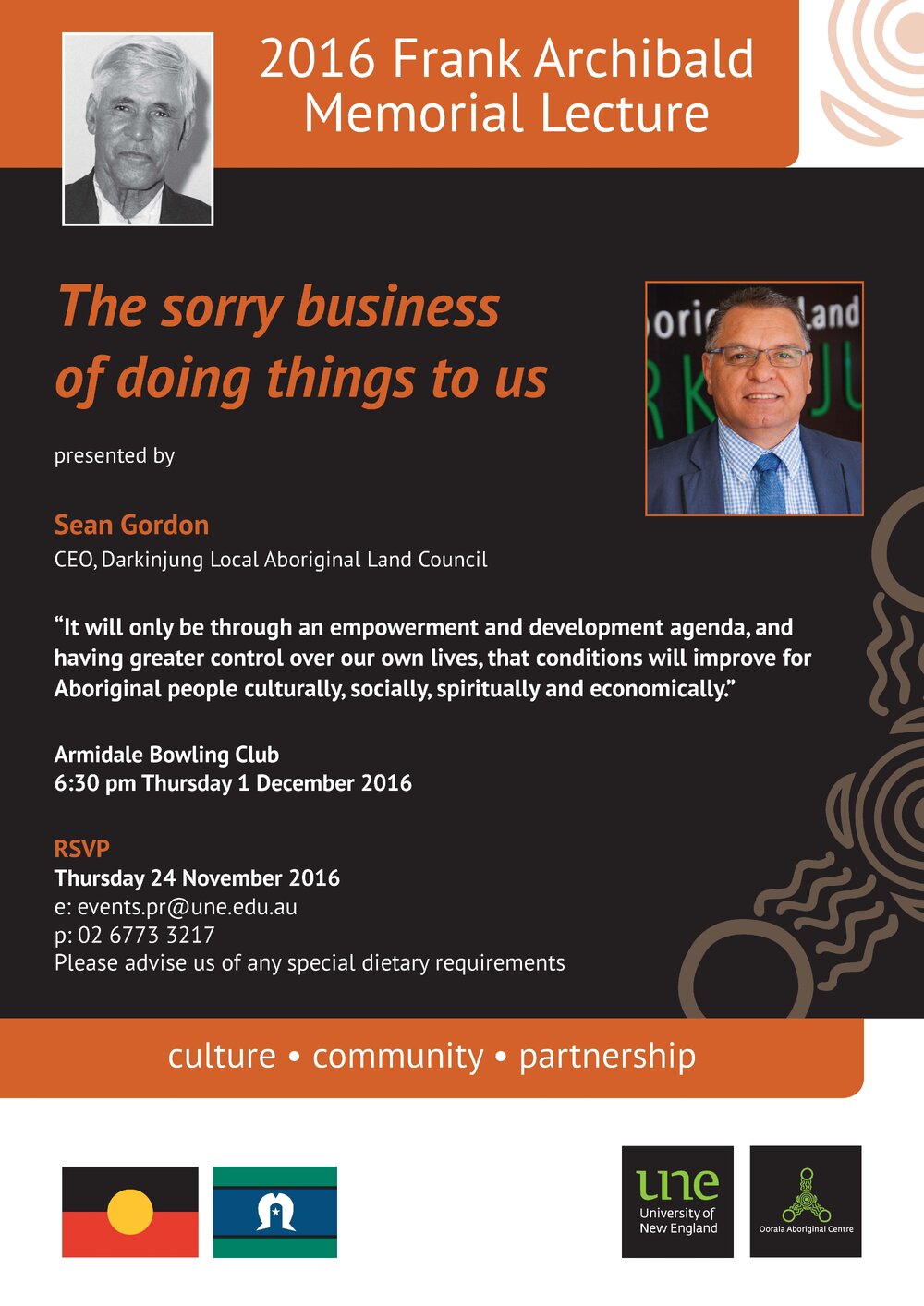 The sorry business of doing things to us - 2016 Frank Archibald Memorial Lecture