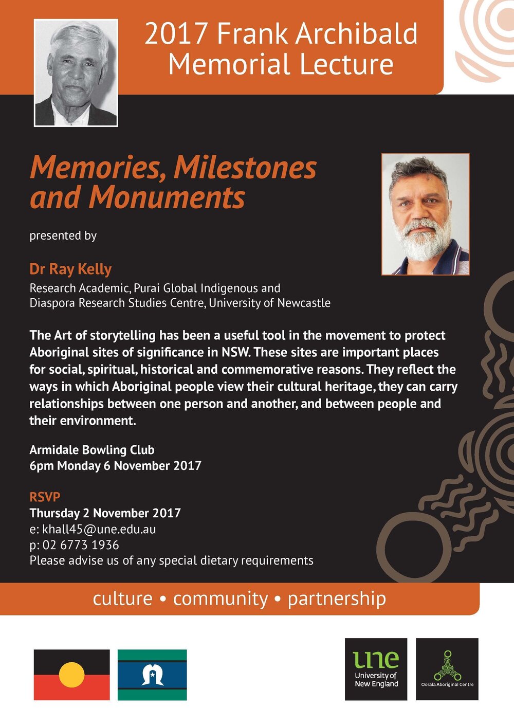 Memories, Milestones and Monuments - 2017 Frank Archibald Memorial Lecture