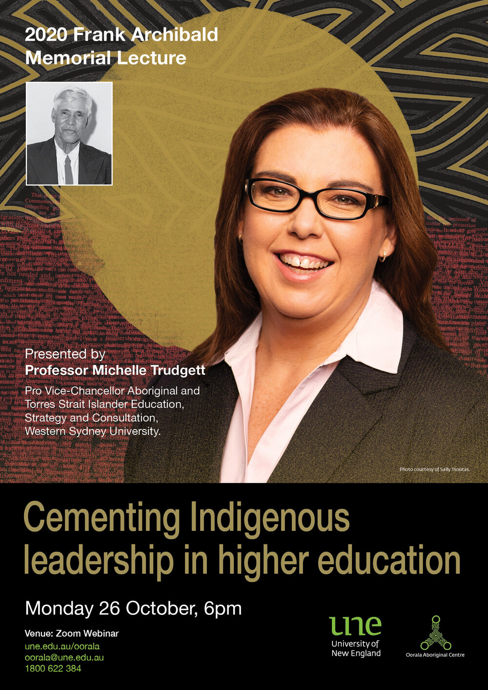 Cementing Indigenous leadership in higher education - 2020 Frank Archibald Memorial Lecture (poster)