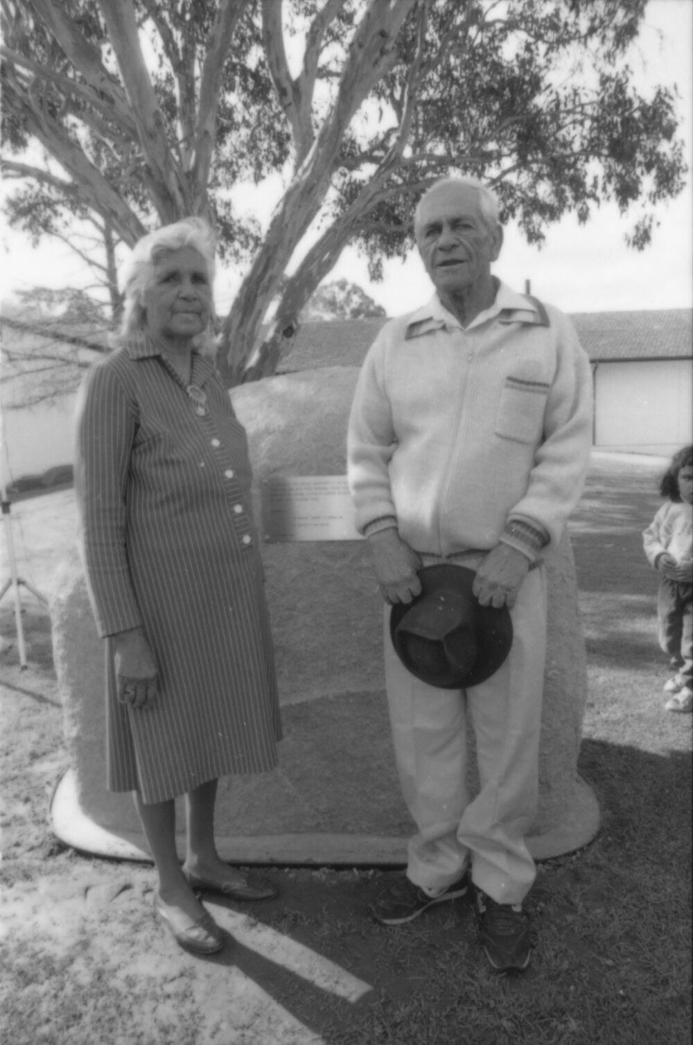 Ethel De Silva and Bill Murray, Commemoration ceremony, 1988