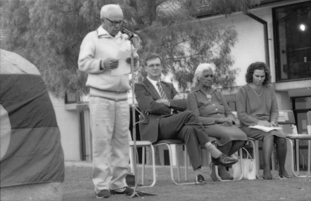Bill Murray, speaking at the Ceremony for Aboriginal Education, 1988