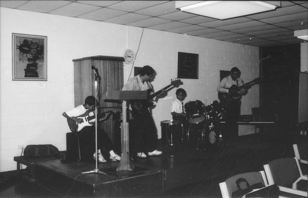 Band playing at the Walking with Diversity Conference at St. Albert's College