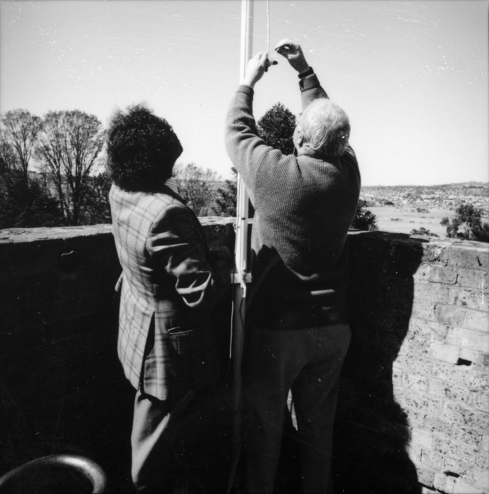 Aboriginal Flag Raising, UNE, 1991