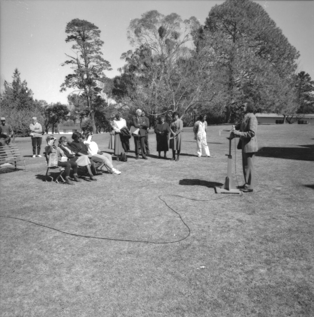 Aboriginal Flag Raising, UNE, 1991