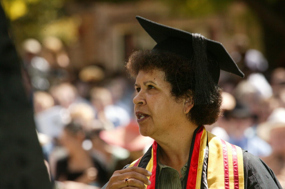 Denise Wood at the TRACKS Graduation Ceremony, 2005