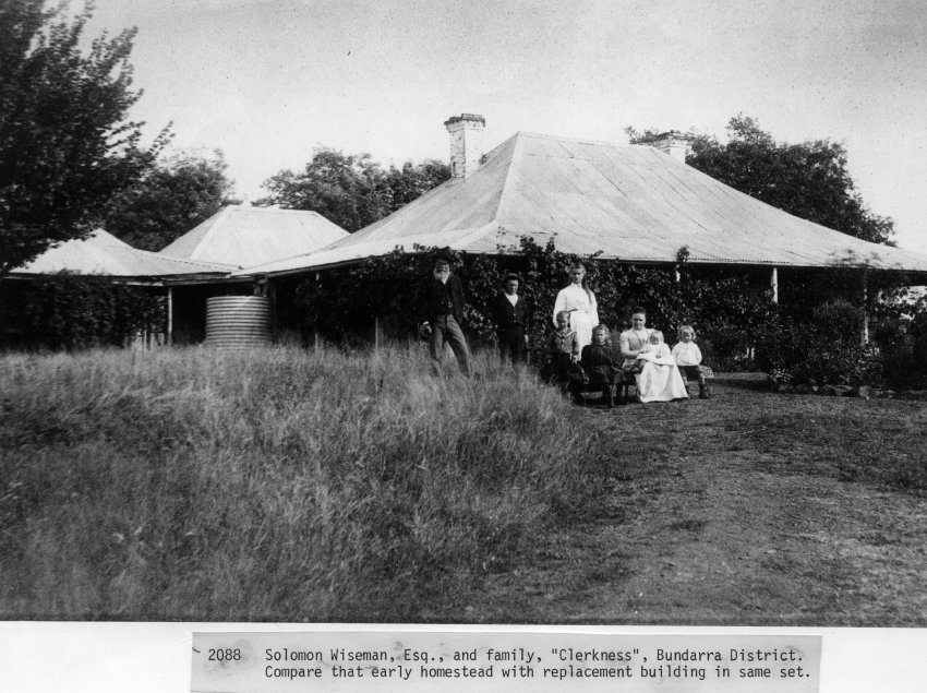 Solomon Wiseman and family, of Clerkness, Bundarra
