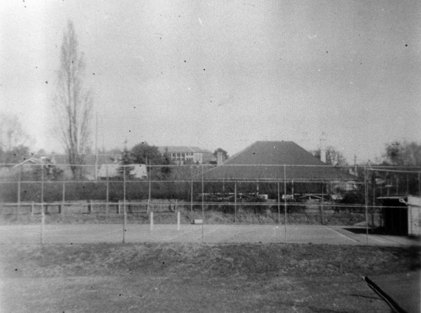 View of Armidale Teachers' College from rear of Smith House overlooking Arran House on Dangar Street