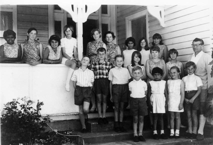 Hans and Florence Faase with his newly adopted 'Coventry' family in 1968